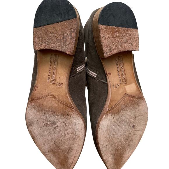 Alberto Fermani Brown Suede Ankle Boots – Made in Italy – Size 37.5 - Picture 6 of 10